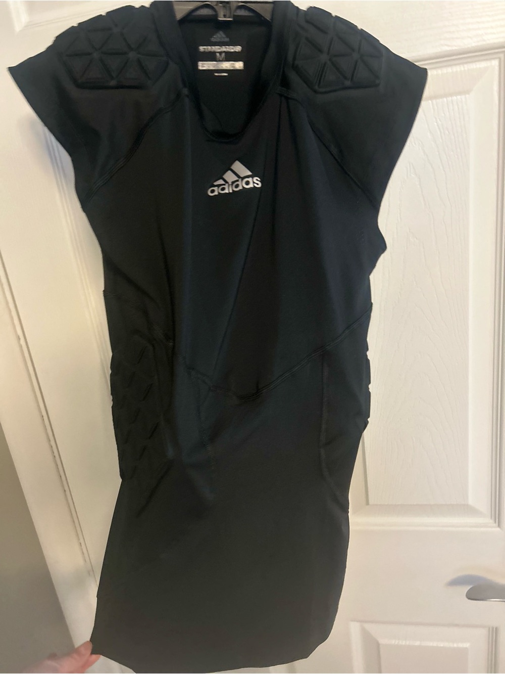adidas Black Padded Compression Shirt